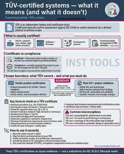 TÜV-certified systems – what it means