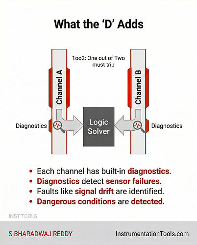 1oo2D (One out of Two with diagnostics) Voting Logic - 3