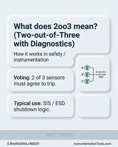 2oo3D (Two out of Three with diagnostics) Voting Logic - 2