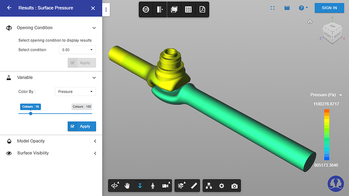 Sureface roughness visualization using AVC