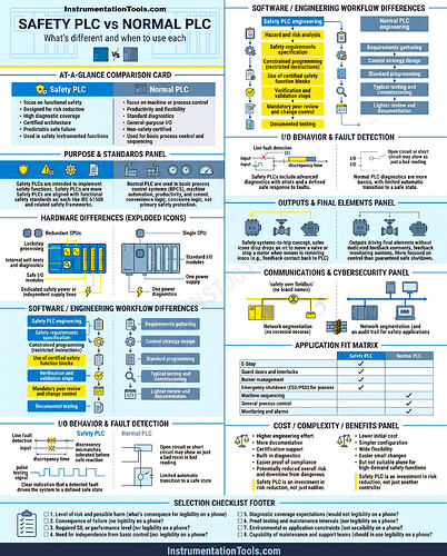 Safety PLC vs Normal PLC