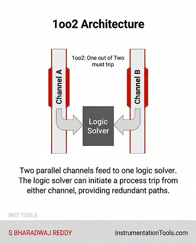 1oo2D (One out of Two with diagnostics) Voting Logic - 2