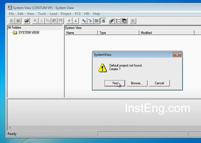 4 login to new account & create new project