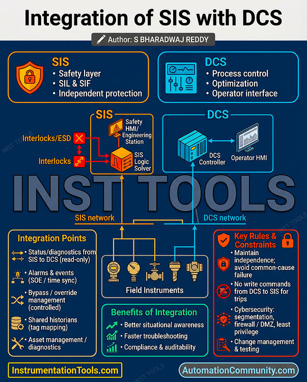 Process Control Sis System Integration of SIS with DCS - SIS - INST TOOLS