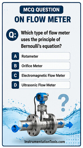 which flow meter uses bernoulli's principle