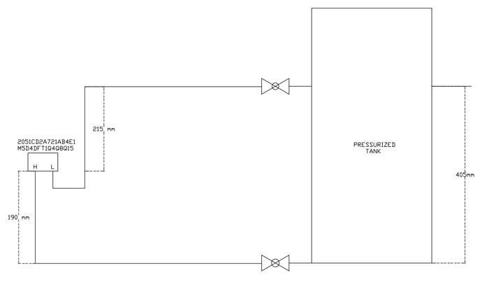 DP type level transmitter calculation