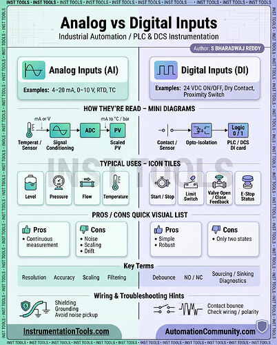 Analog vs digital inputs