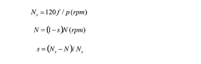 A three-phase induction motor