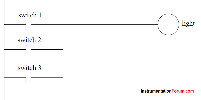 Three Switches Relay Logic